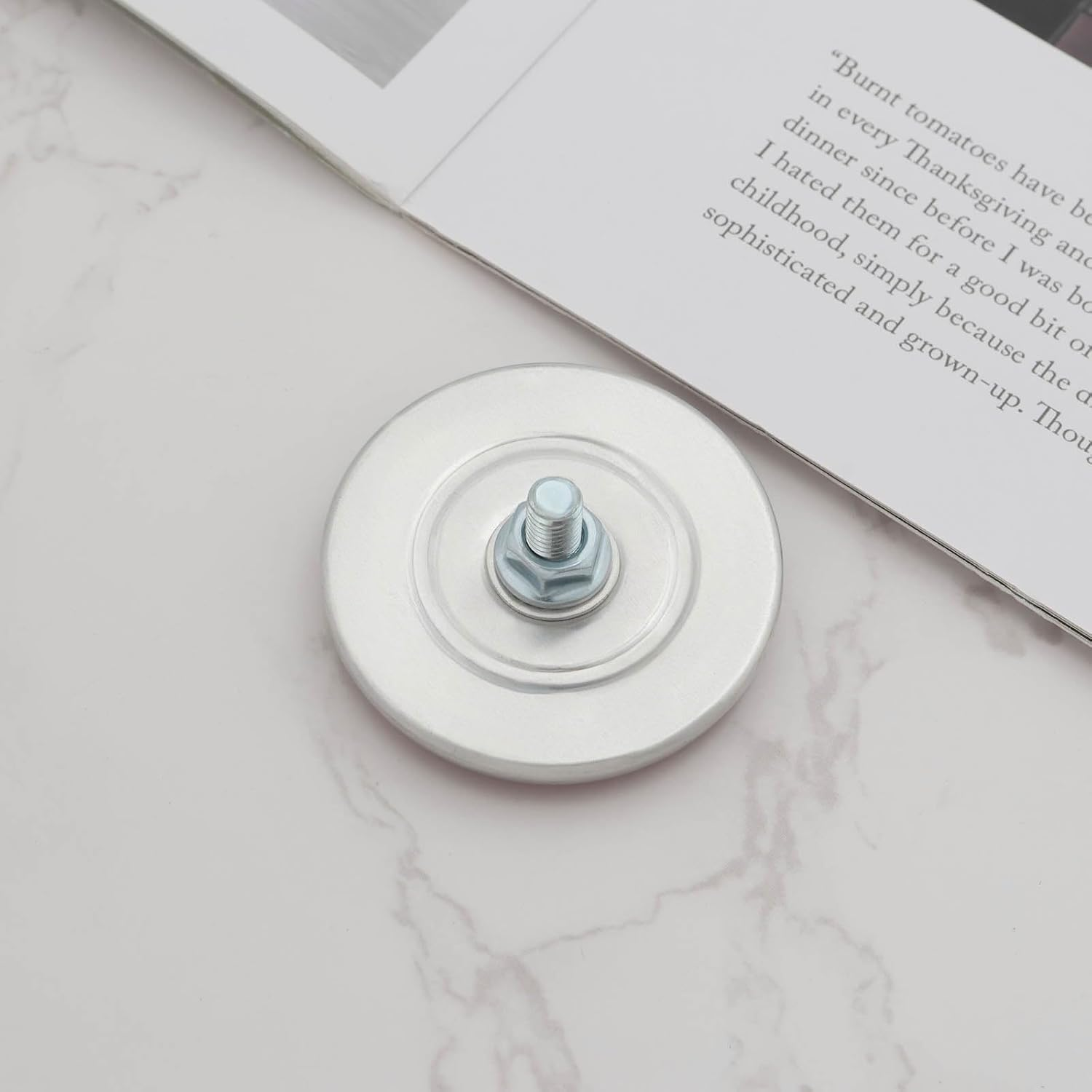 LT Easiyl 2PCS Electric Vehicle Red round Reflectors Diameter 41Mm M5 Thread with Center Mounting Hole Suitable for Motorcycles Vehicles Cycle Carriers Gateposts image number 2