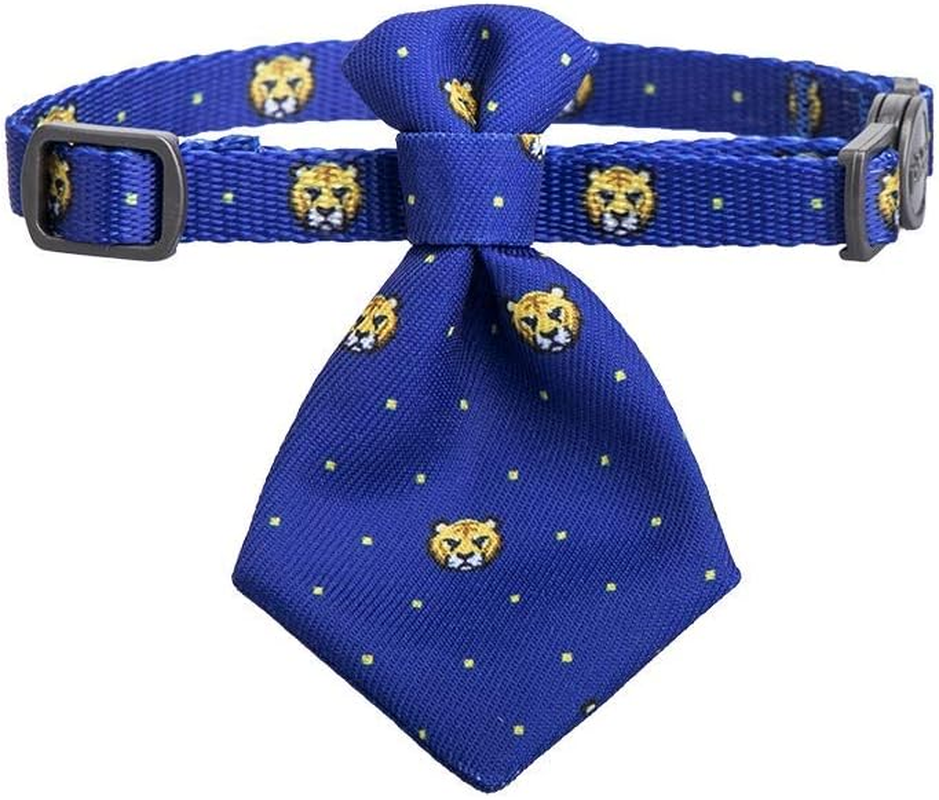 Pidan Cat Necktie Collar, Blue-British Style Tiger