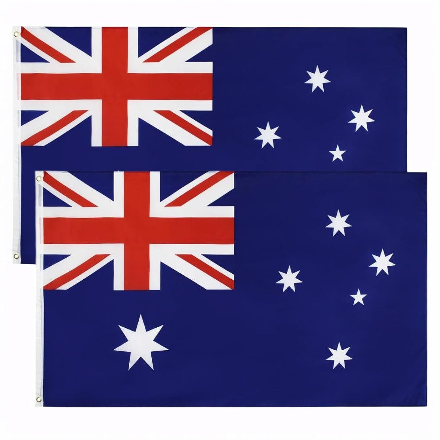 2 Pack 3 X 5 FT Australia Flags, Australian National Flags and Brass Grommets, Durable Polyester and UV Fade Resistant, Australia Flag for Indoor Outdoor Home Garden Decoration image number 4
