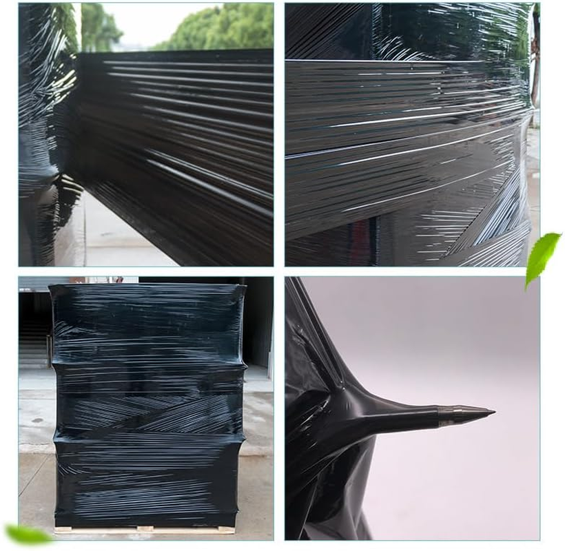 Stretch Film Roll, Industrial Shink Wrap 25Cm X 150M Wide Black Plastic Wrap for Pallet Wrapping Shipping Moving image number 6