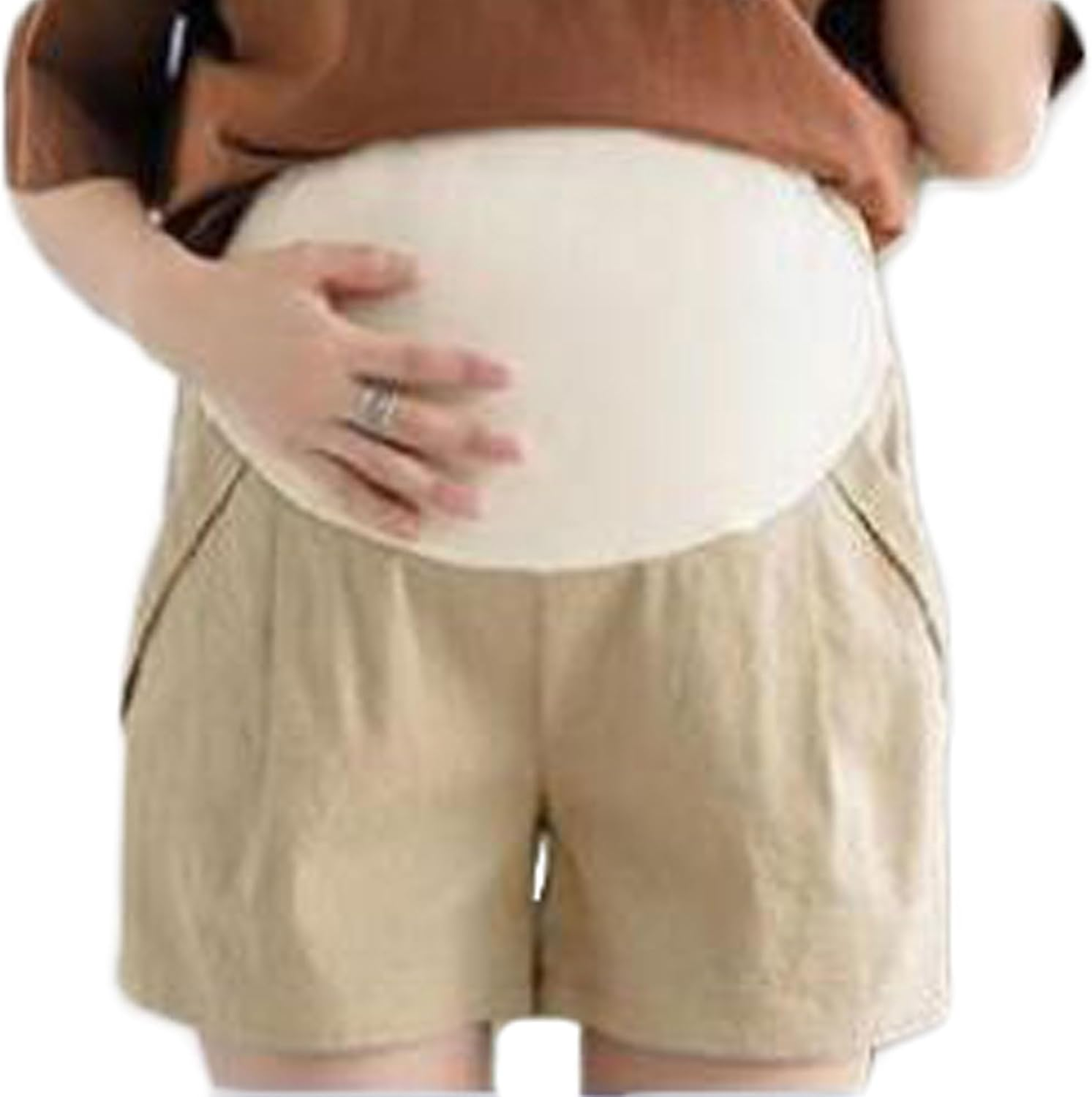 Maternity Pants Shorts Loose Casual Bottoms Three-Quarter Pants