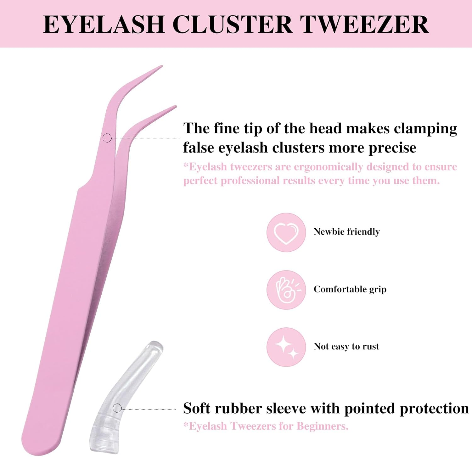 Lash Cluster Glue Bond and Seal Kit with Lash Glue Remover and Tweezers Long-Lasting, Waterproof for DIY Eyelash Extension at Home Use Beginners Friendly Kit 4-In-1