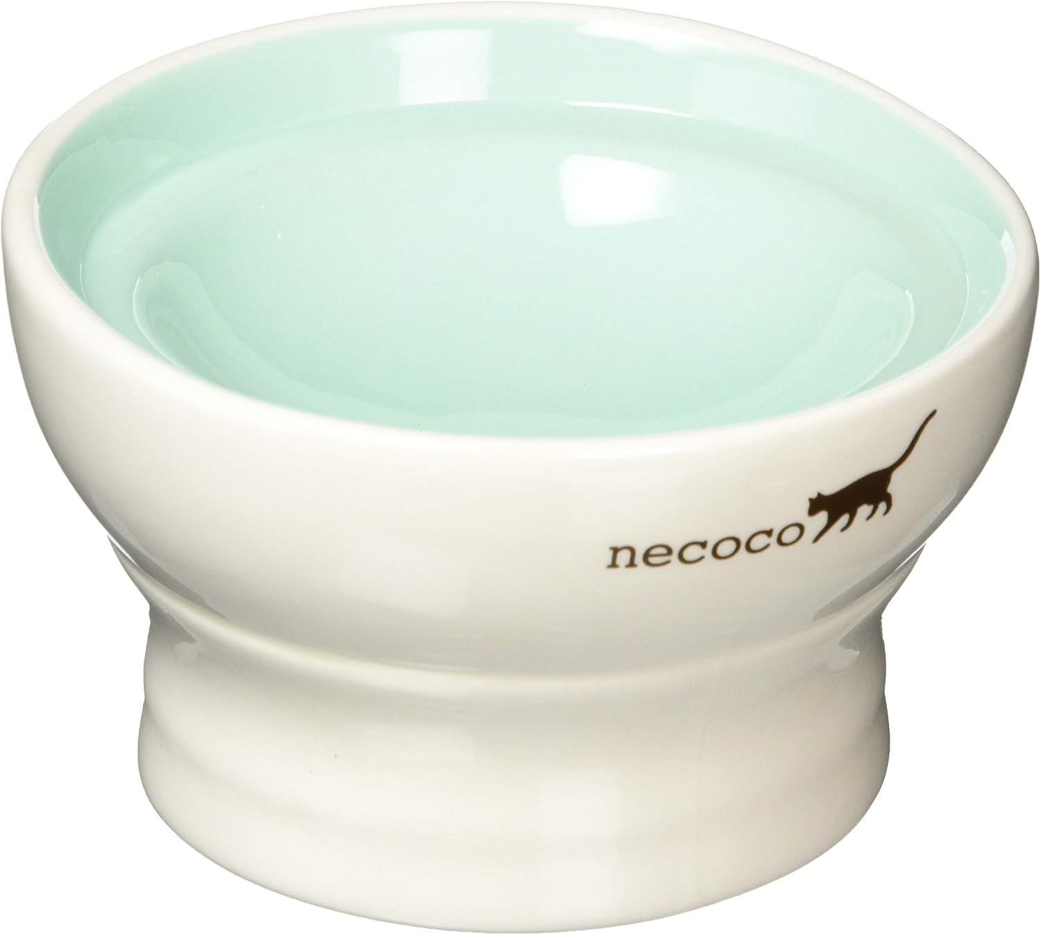 Petio Necoco Raised Ceramic Cat Feeding Bowl for Wet Food image number 3