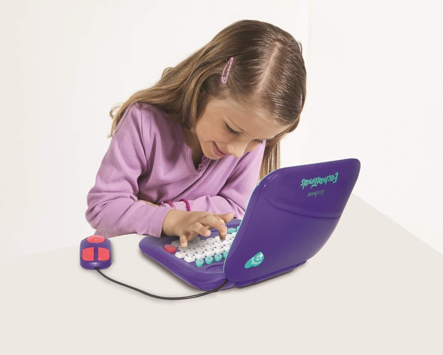 LEXIBOOK Mattel Enchantimals Felicity Fox & Flick Educational Laptop to Learn and Play-30 Activities to Discover English, Mathematics, Music, Knowledge, Logic and Games-Purple/Green, JC590ECEN image number 3