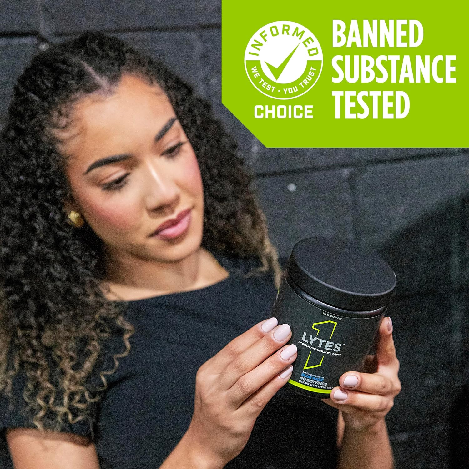 Rule1 R1 Lytes Premium Hydration Support Supplement 240 G, Blue Raspberry (40 Servings) image number 4