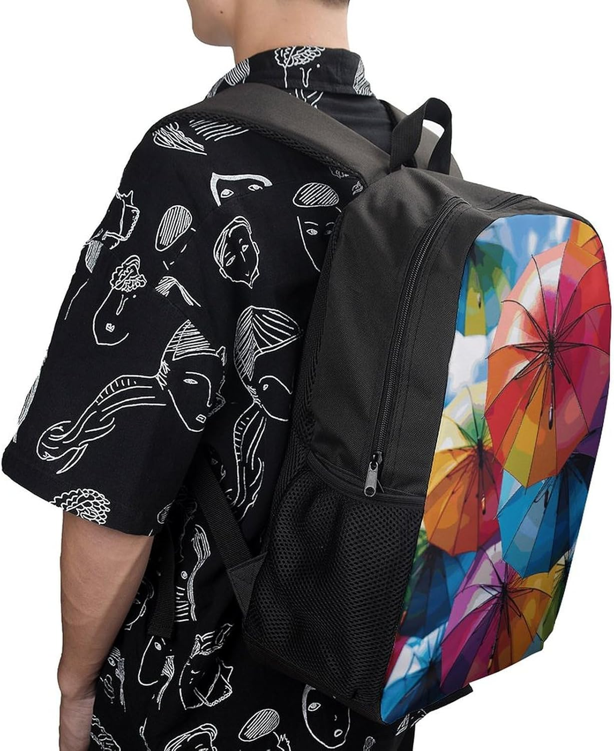 RTFGHJS 2 Polar Bears Laptop Backpack,17 Inch Fashion Travel Backpacks Shoulder Bag, Crossbody Bag for Work image number 4