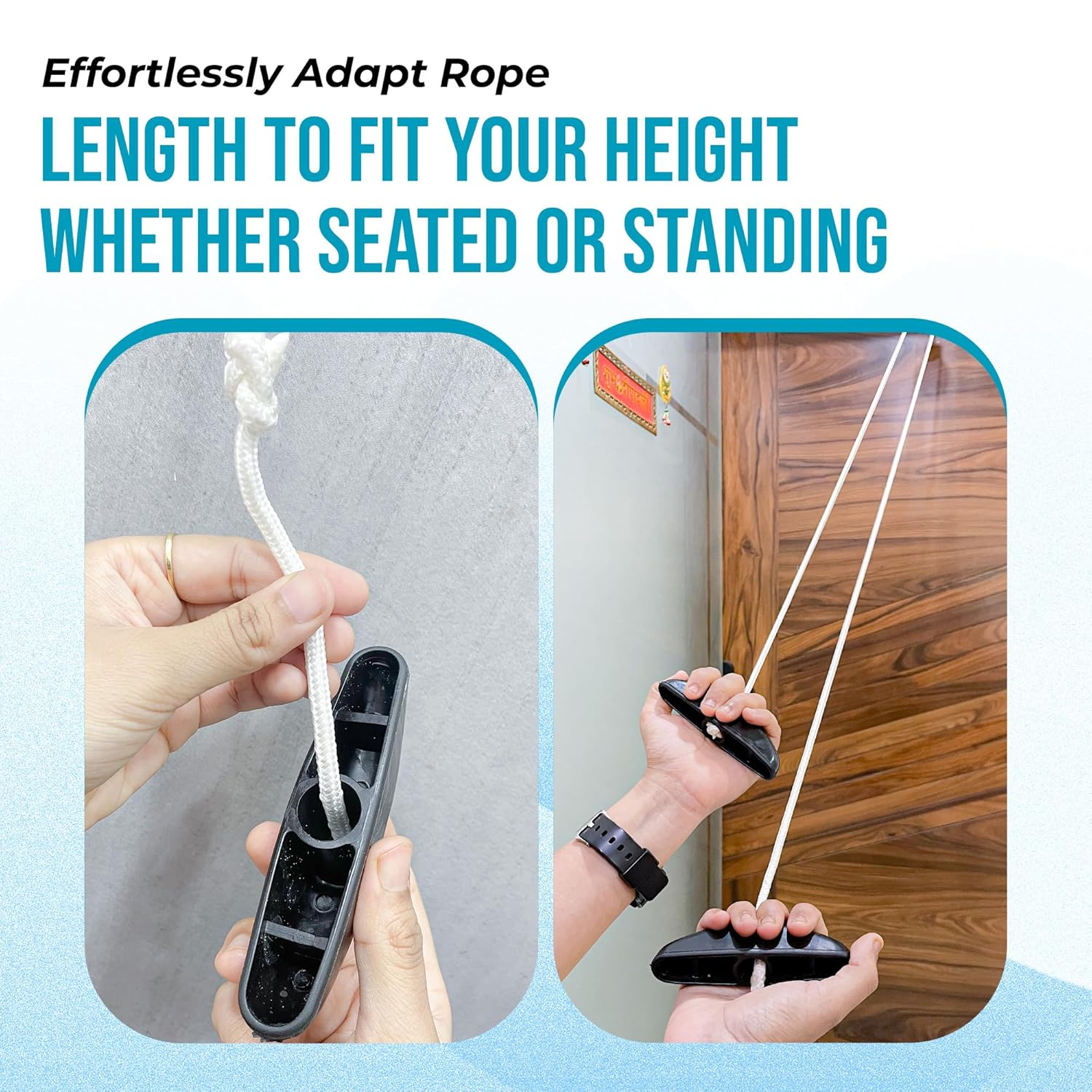 AARAM Overhead Hand Shoulder Pulley Equipment Kit W/Rope for Home Gym Exercise & Physical Therapy, for Frozen Shoulder and Hand Physiotherapy Exercise and General Hand Movement Exercise. image number 3