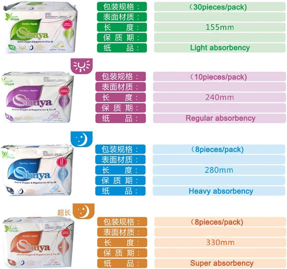 SHUYA Patented Anion Pantyliners Lightdays without Wings 155Mm, Mint Herbal Scented, 240Count(Pack of 8) image number 2