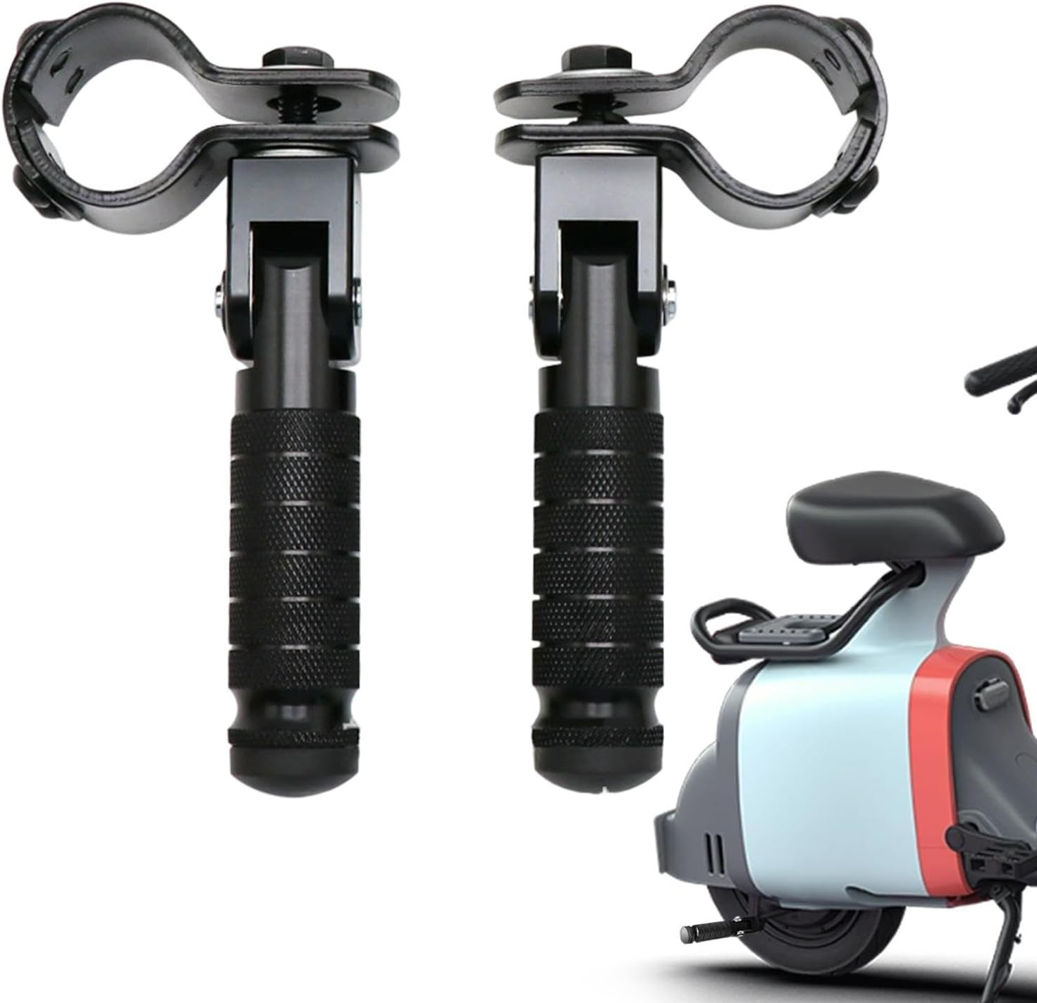 Passenger Foot Pegs | Metal Rear Foot Peg Rests 1 Pair,Foldable Motorbike Frame Foot Pegs for Passenger, Bicycles, Scooters, Motorbikes Puchen