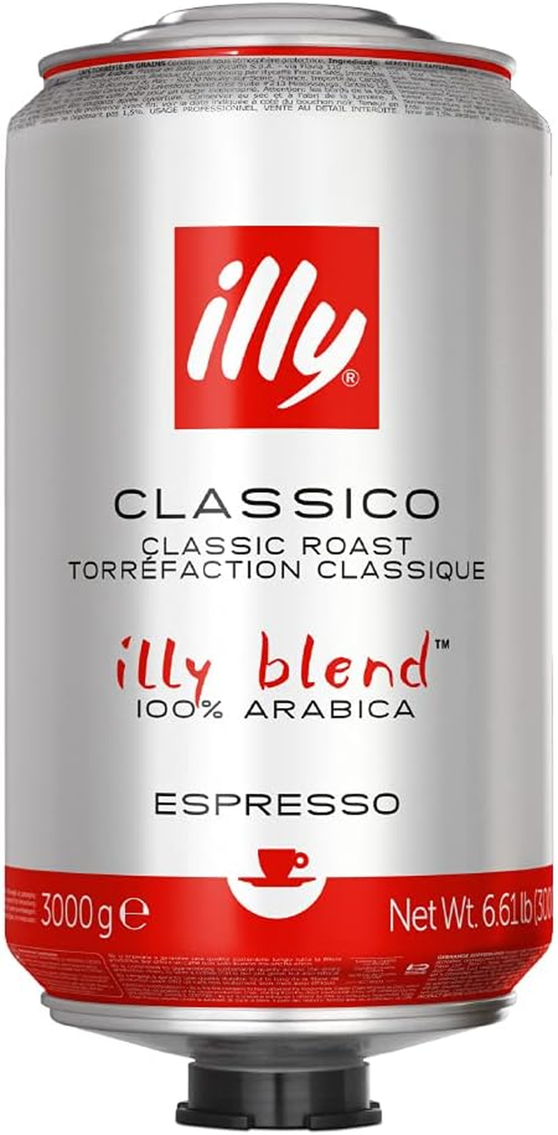 Illy Classico Espresso Coffee Beans, 3Kg - Premium Italian Blend - Medium Roast - Rich and Balanced Flavor - Perfect for Espresso Lovers - Made with Finest Arabica Beans - Freshly Roasted for Optimal Taste - Ideal for Home Espresso Machines