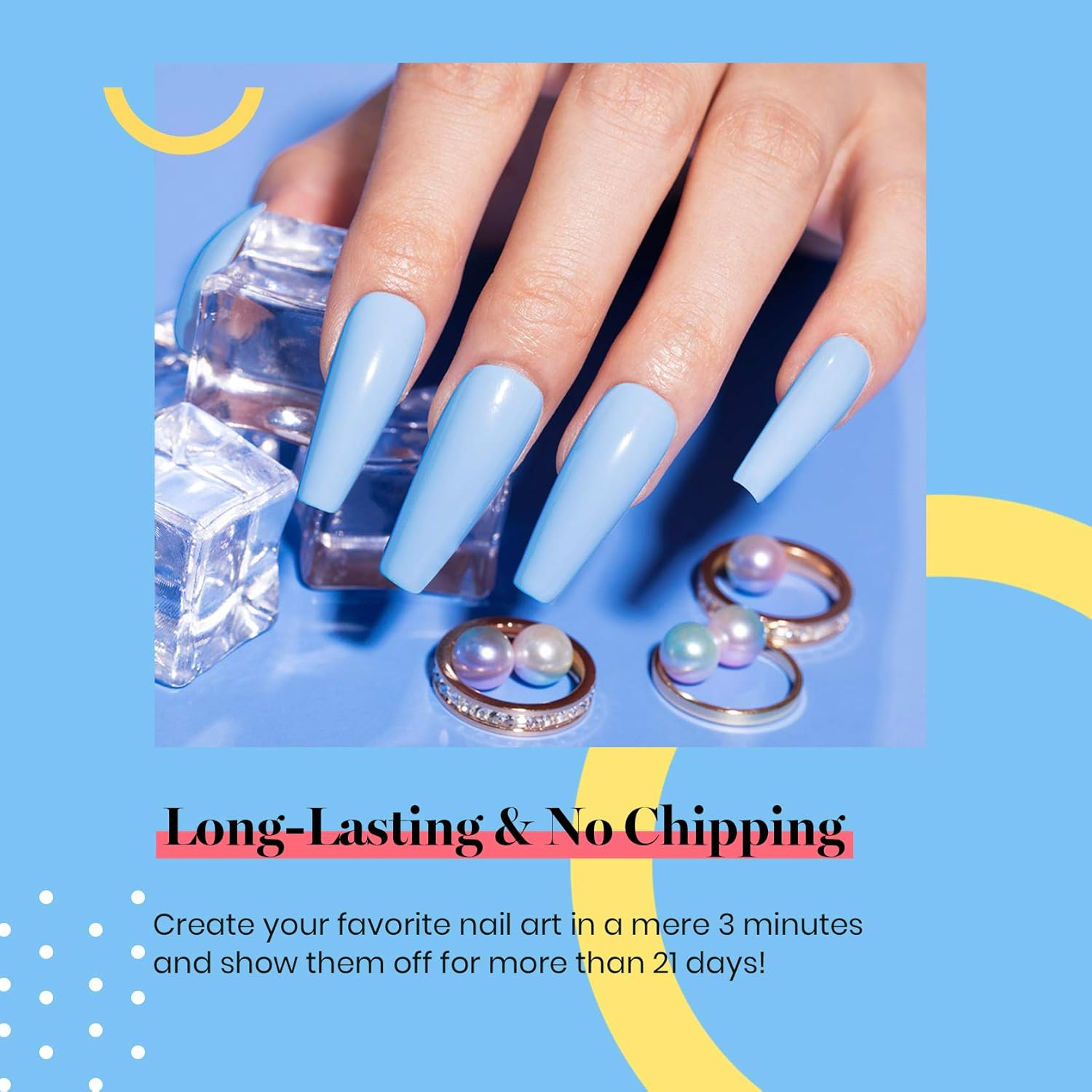 Beetles Gel Polish Gel Polish 15Ml Light Blue Nail Gel Soak off Uv LED Nail Lamp Gel Polish Nail Art Manicure Salon DIY Home Solid Gel 0.5Oz Diy Home Women image number 3