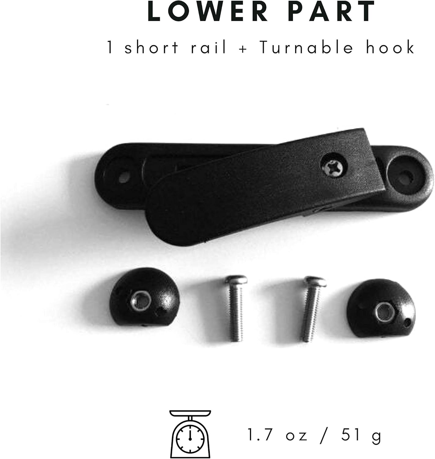 Vincita Bike Pannier Hardware Kit - to Convert Any Bag into a Bicycle Pannier Bag - Can Be Used with Rack Diameter up to 16 Mm- One Set of Pannier Mounting Attachment Hardware - Bicycle Accessories&hellip; image number 2