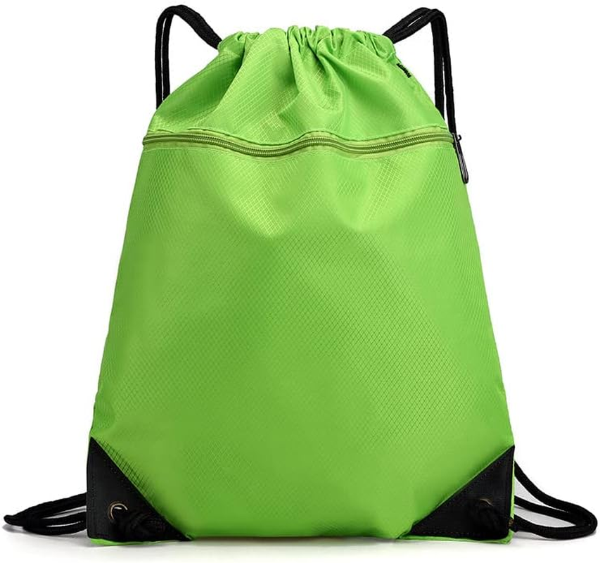 Women Mens Drawstring Backpack Bag Gym Sports Sack Portable Shoe Balls Bags, Lightweight and Spacious - 50X43 Cm