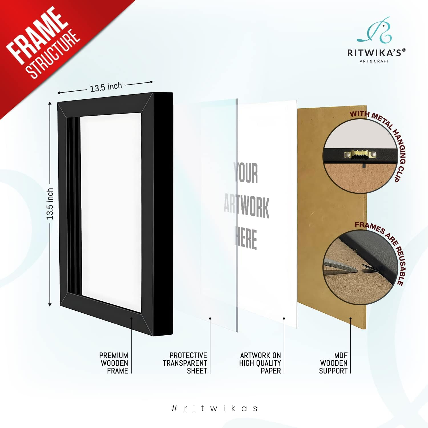 Ritwikas Floral Art Lord Ganesha Mattetextured Frame Painting image number 4