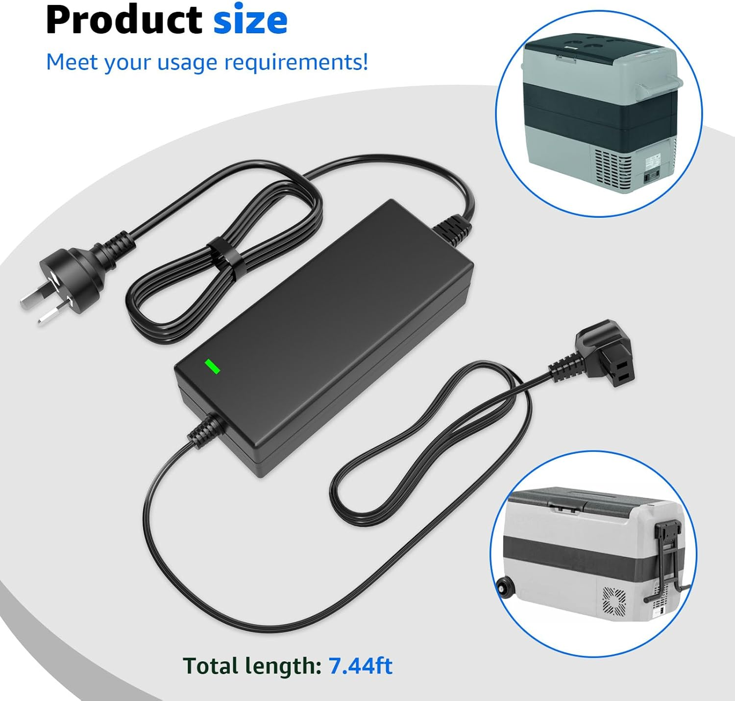 Hodeoo Universal 87W AC Power Adapter for Car Fridge Freezers - Compatible with Alpicool,Arb,Iceco,Dometic & More image number 4