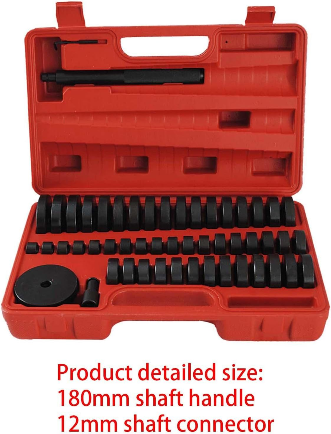 52 Pieces Bearing Race and Seal Driver Set,Bearing Driver Kit,49 Bearing Adapters Bearing Race Installer for Automotive Wheel Bearings image number 6