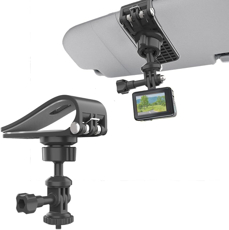 Car Sun Visor Clip Mount Compatible with Gopro Hero 13 12 11 10 9 8 7 6 5 Session Insta360 Osmo Action and Most Action Camera image number 5