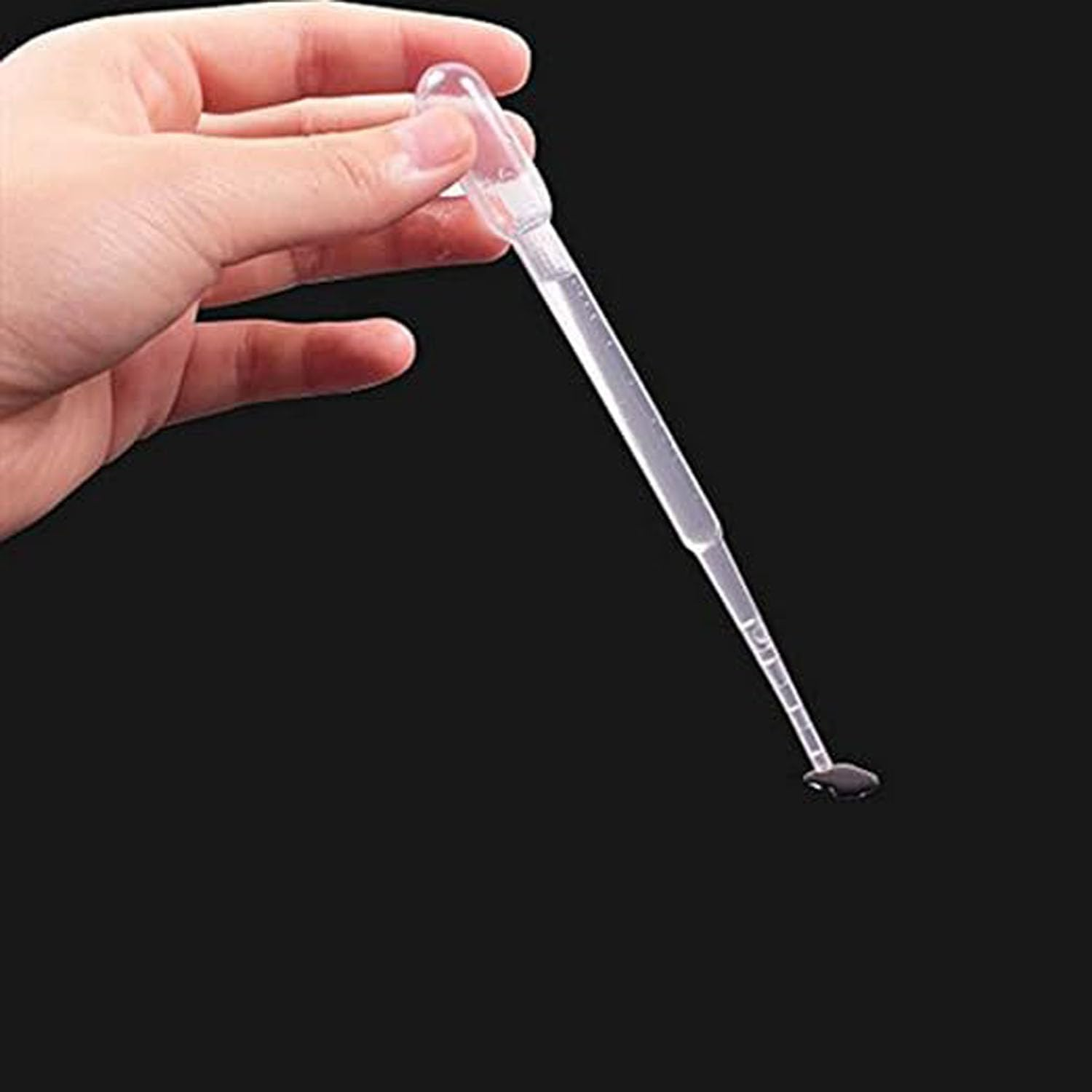 LYSAIMG 200 Pcs 3Mlclear Transfer Pipettes,3Mlclear Dropper,Liquid Transfer Pipette Dropper Measuring Pipettors for Essential Oils or Laboratory Kitchen Bar image number 3