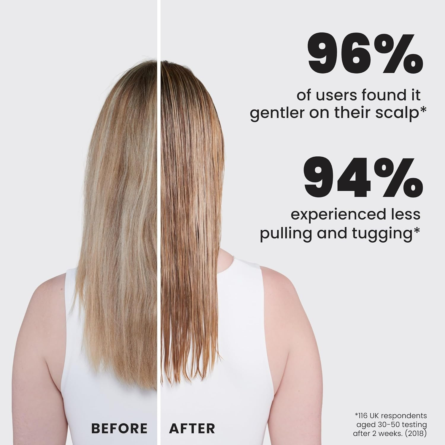 Tangle Teezer Mini Ultimate Detangler Fine and Fragile, for Wet and Dry Hair, Detangling Brush for Thin and Fine Hair, Optimal Brush for Kids and Travel, Jade Lagoon image number 3