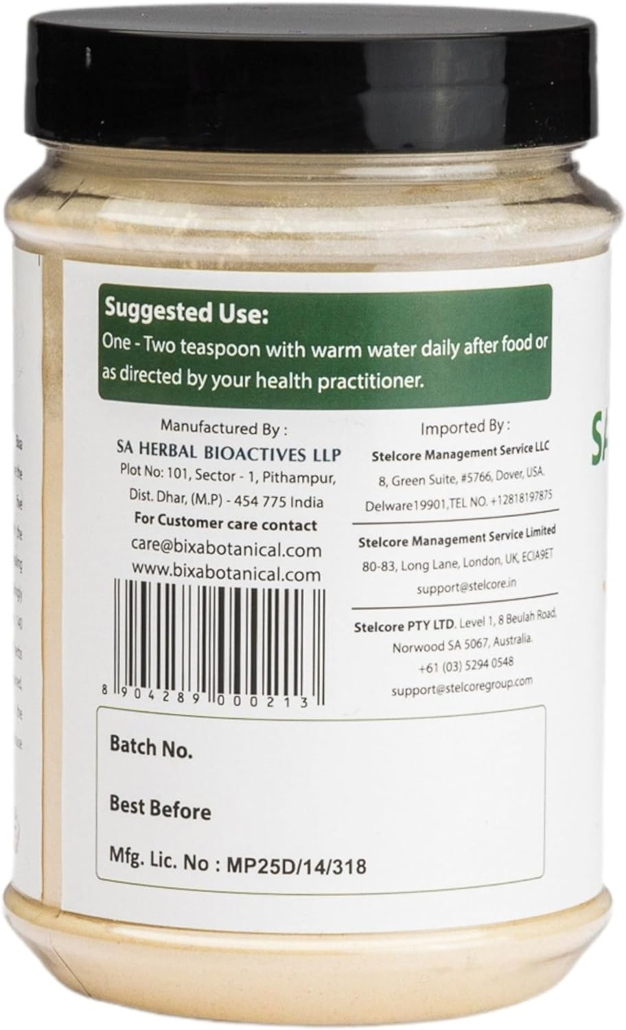 Safed Musli Powder - 200G (7 Oz) (Chlorophytum Borivillianum) | Best Herb for Vitality Improve Physical Strength | Muscle Builder Herbal Supplement image number 1