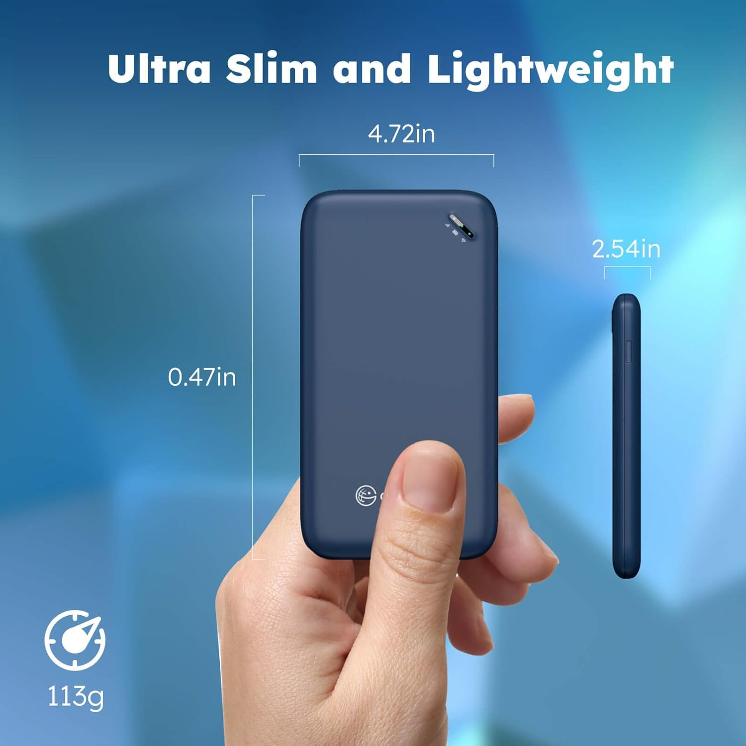 Glocalme UPP 4G Mobile Wifi Router, Available in over 140 Countries, No SIM Card Required, No Roaming Fees, MIFI with 1GB Global and 8GB EU Data, International Hotspot (White) image number 2