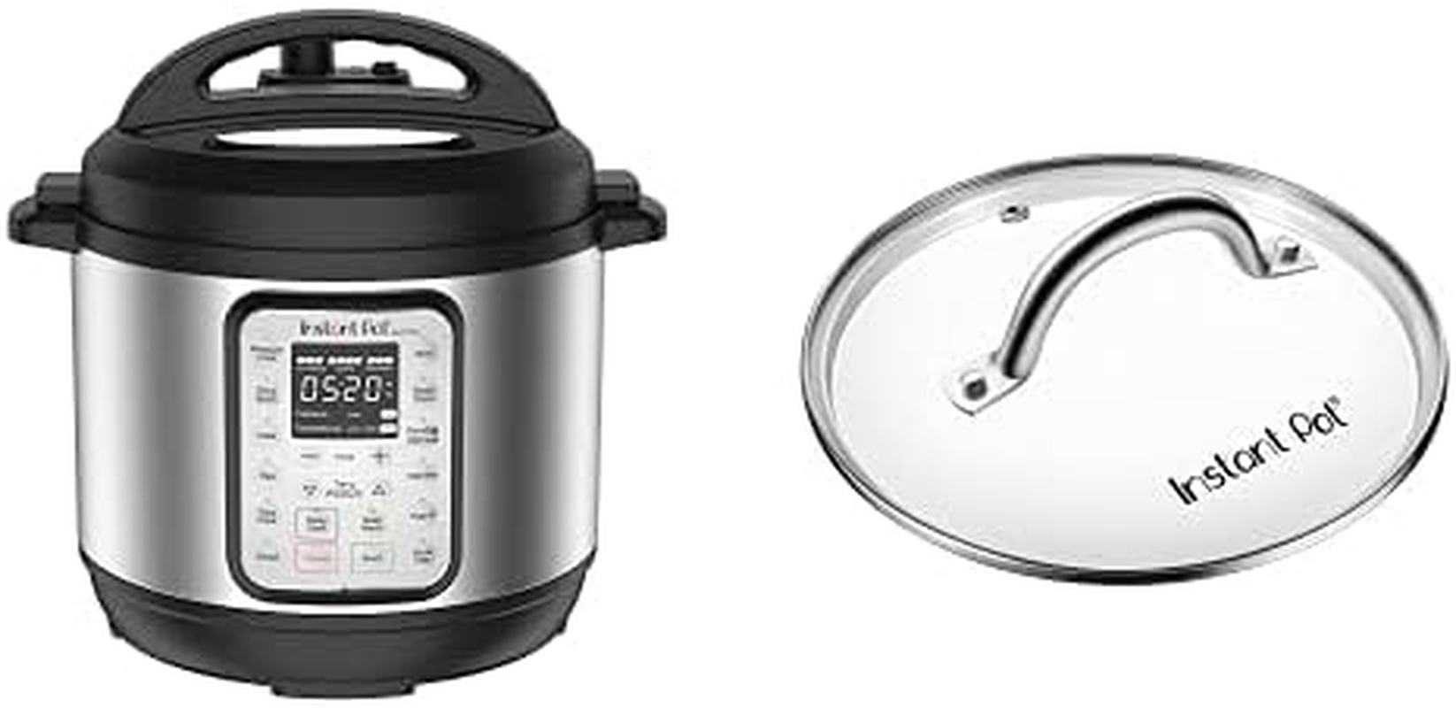 Instant Pot 9-In-1 Duo plus 5.7L Electric Pressure Cooker, 13 Programs + [FREE] Glass Lid