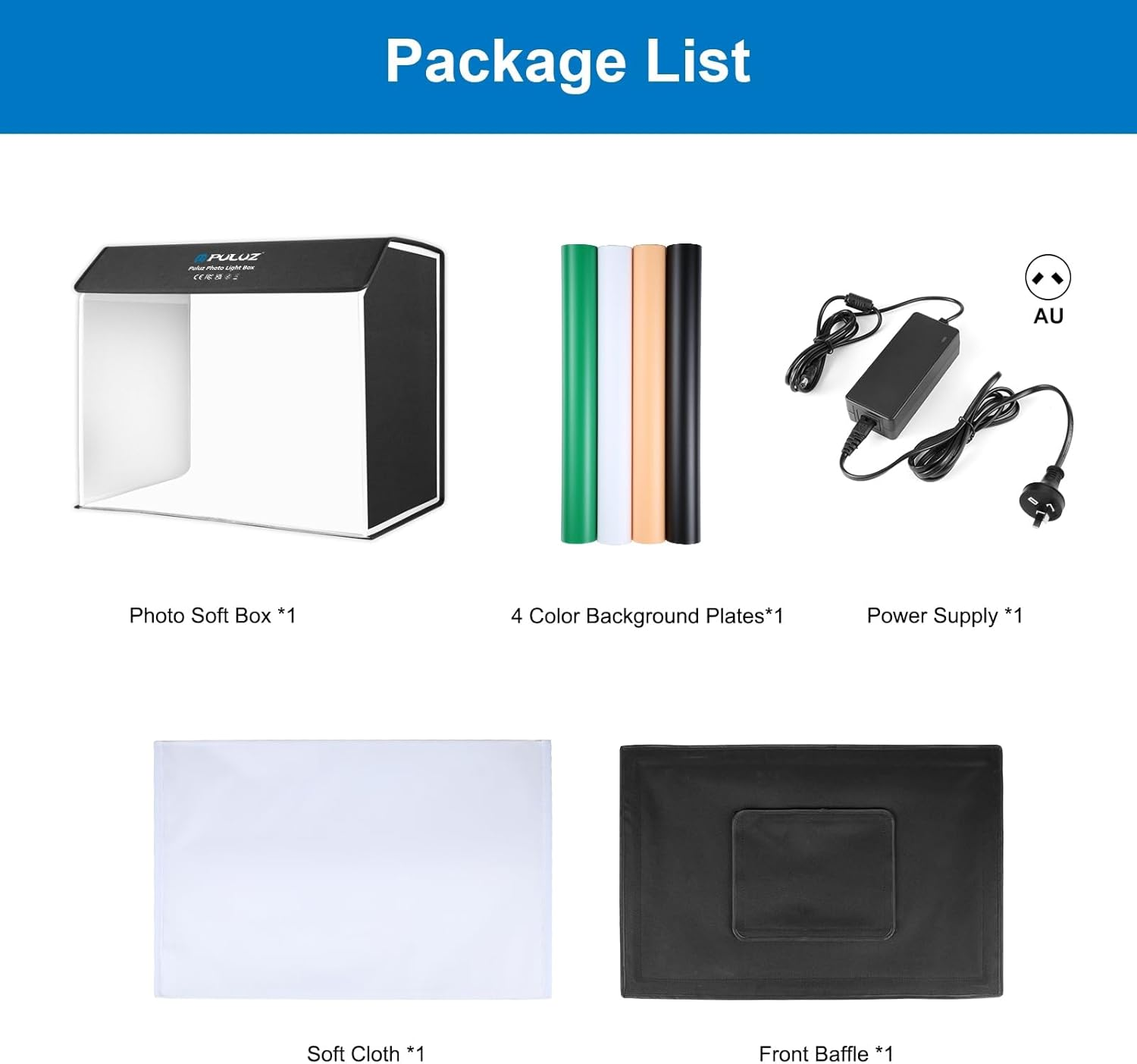 Photo Studio Light Box, 60X40Cm Portable Shooting Tent with 672 Leds, Three Adjustable Color Temperatures Studio Lightbox, and 4 Coloured Backdrops, Foldable Photography Lightbox image number 5