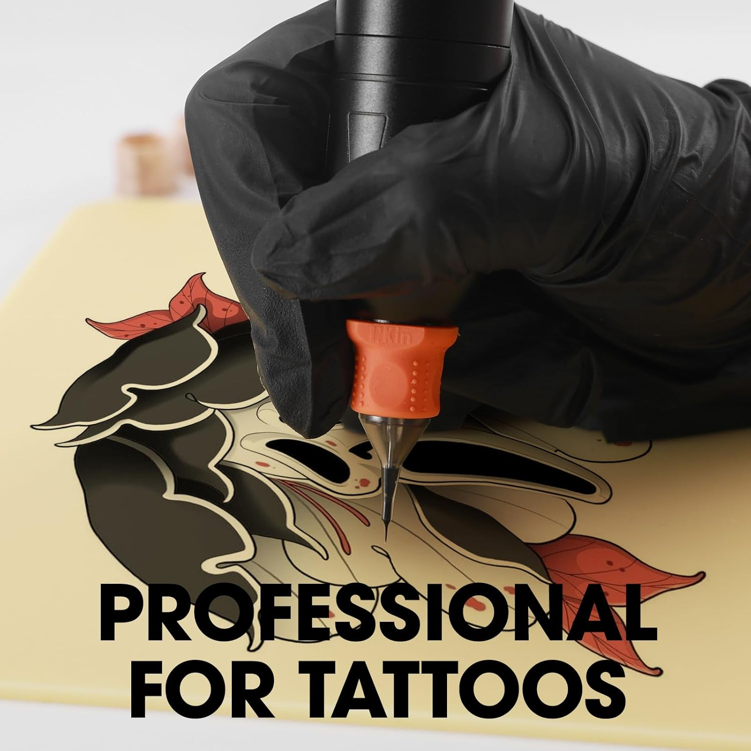 Inkin 3MM Tattoo Practice Skin 30X20Cm, 5Pcs Tattoo Skin Double Sides for Practicing, Tattoo Fake Skin Silicone for Beginners and Professional Tattoo Artists image number 5