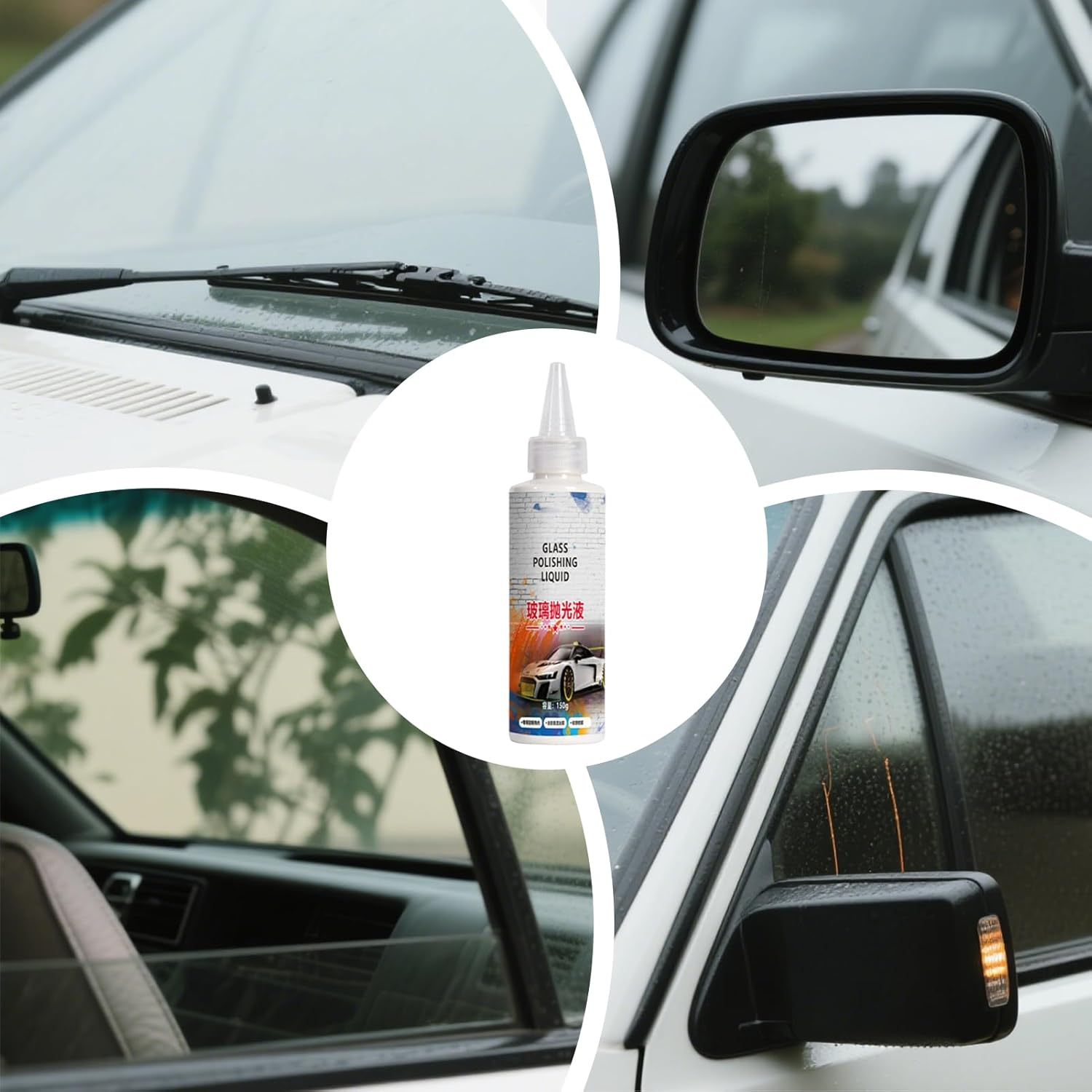 Car Glass Cleaner Agent | Car Window Scratch Remover | Multipurpose Automotive Paint Repairing Fluid for Sedan RV Trailer image number 3