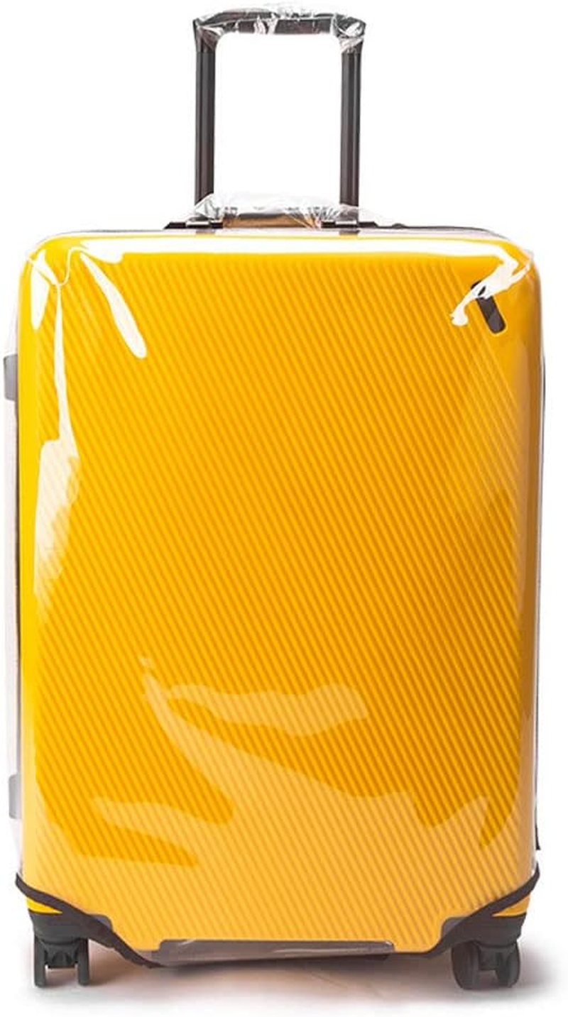 Mosairudo Clear PVC Luggage Cover Protectors Transparent Travel Luggage Protector for Wheeled Suitcase, No Border Thickness 0.3Mm, 26Inch, Fashion
