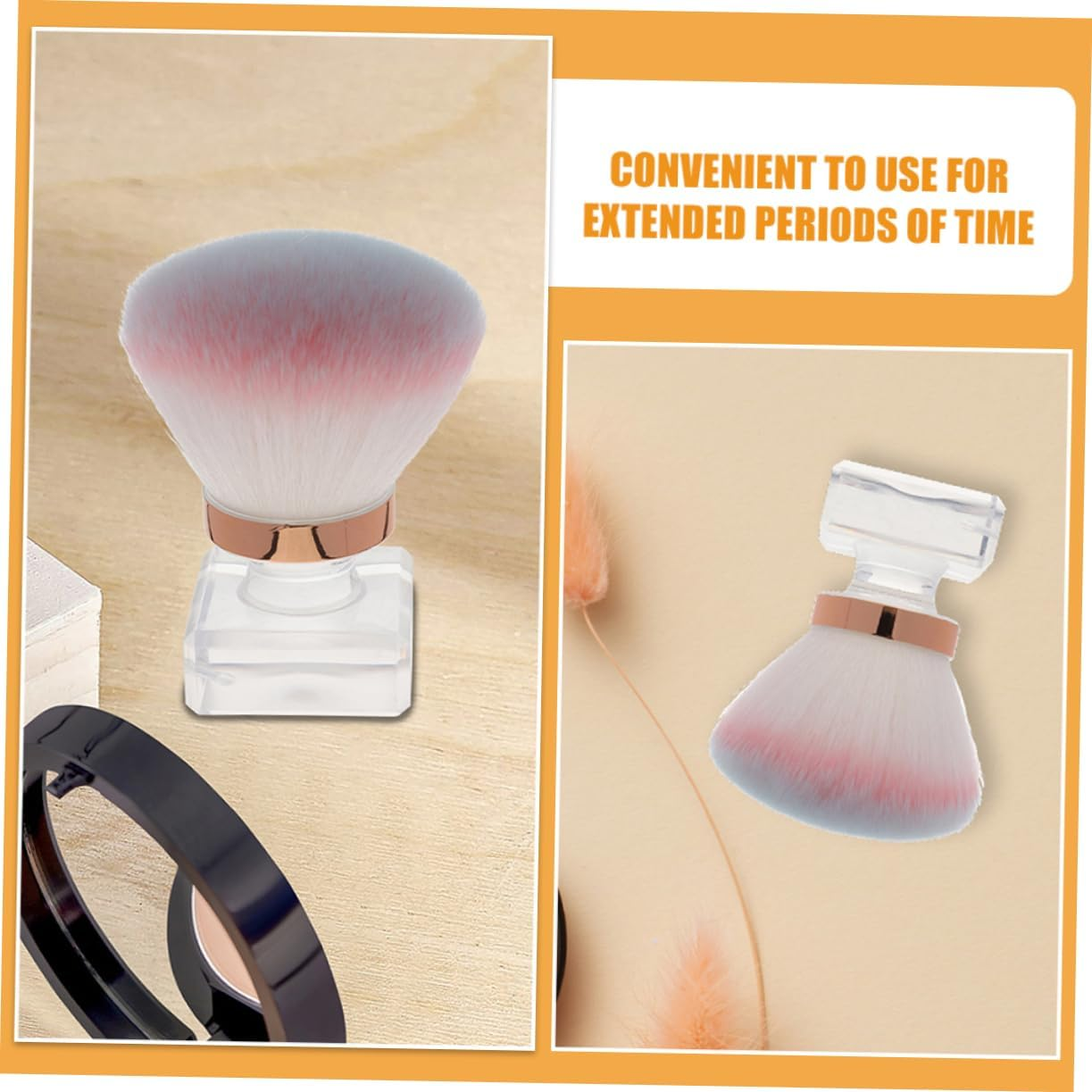 BESTYASH 2Pcs Nail Cleaning Brush Ergonomic Dust Brush for Manicure Pedicure Versatile Nail Scrubber for Fingernails Toenails image number 1