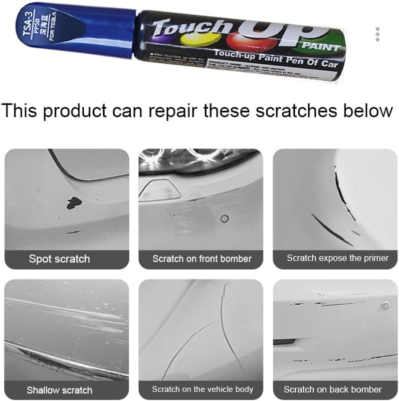 Blue Car Touch up Paint Pen for Tesla Model X Y S 3 for Tesla Touch up Paint Scratch Repair (Deep Blue Metallic) image number 1
