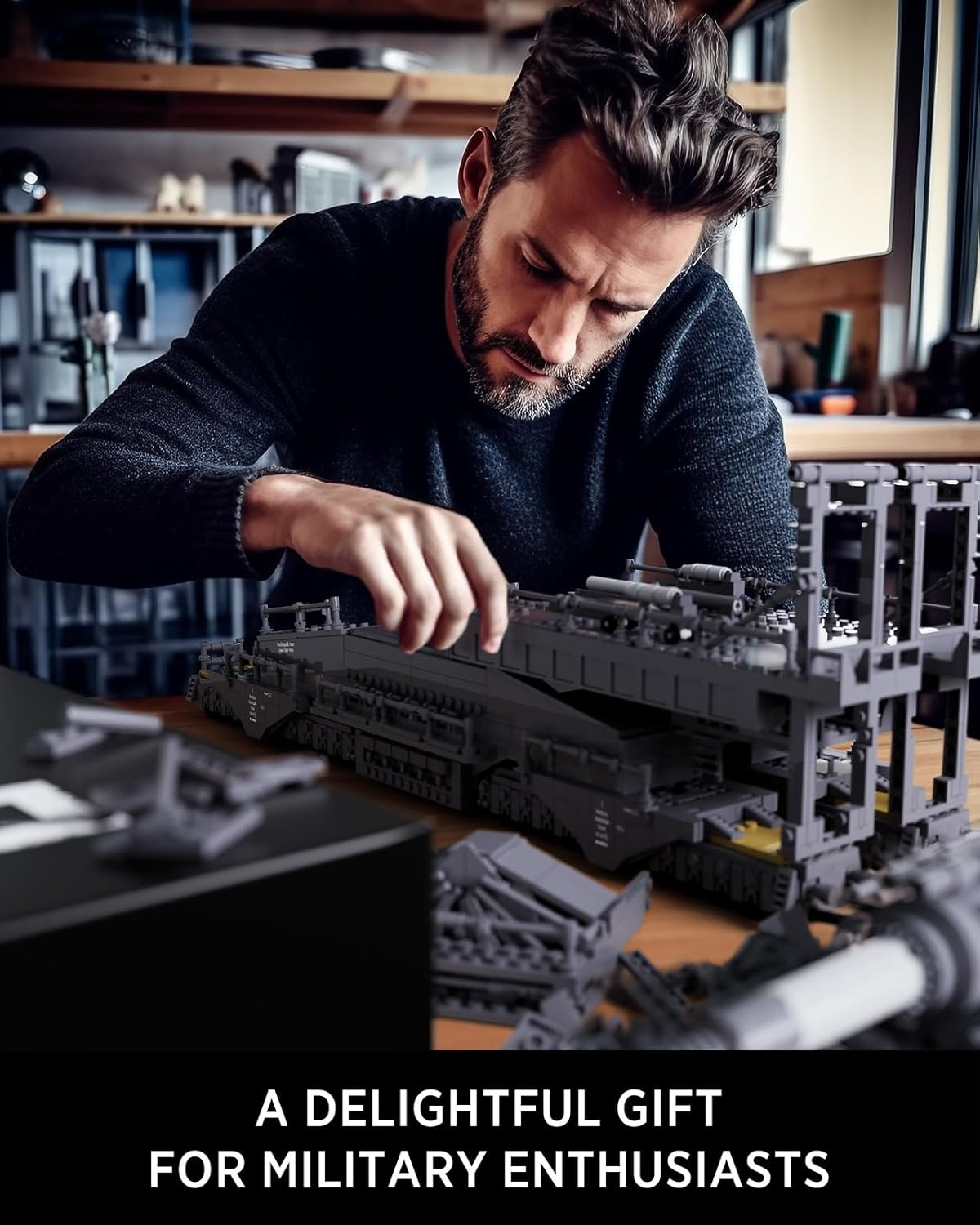 Nifeliz Dora, WW2 Classic Building Set, Collectible Military Model to Build and Display, Adult Gift Ideal for Military Enthusiasts (2,355 PCS, NF10240), Gray image number 5