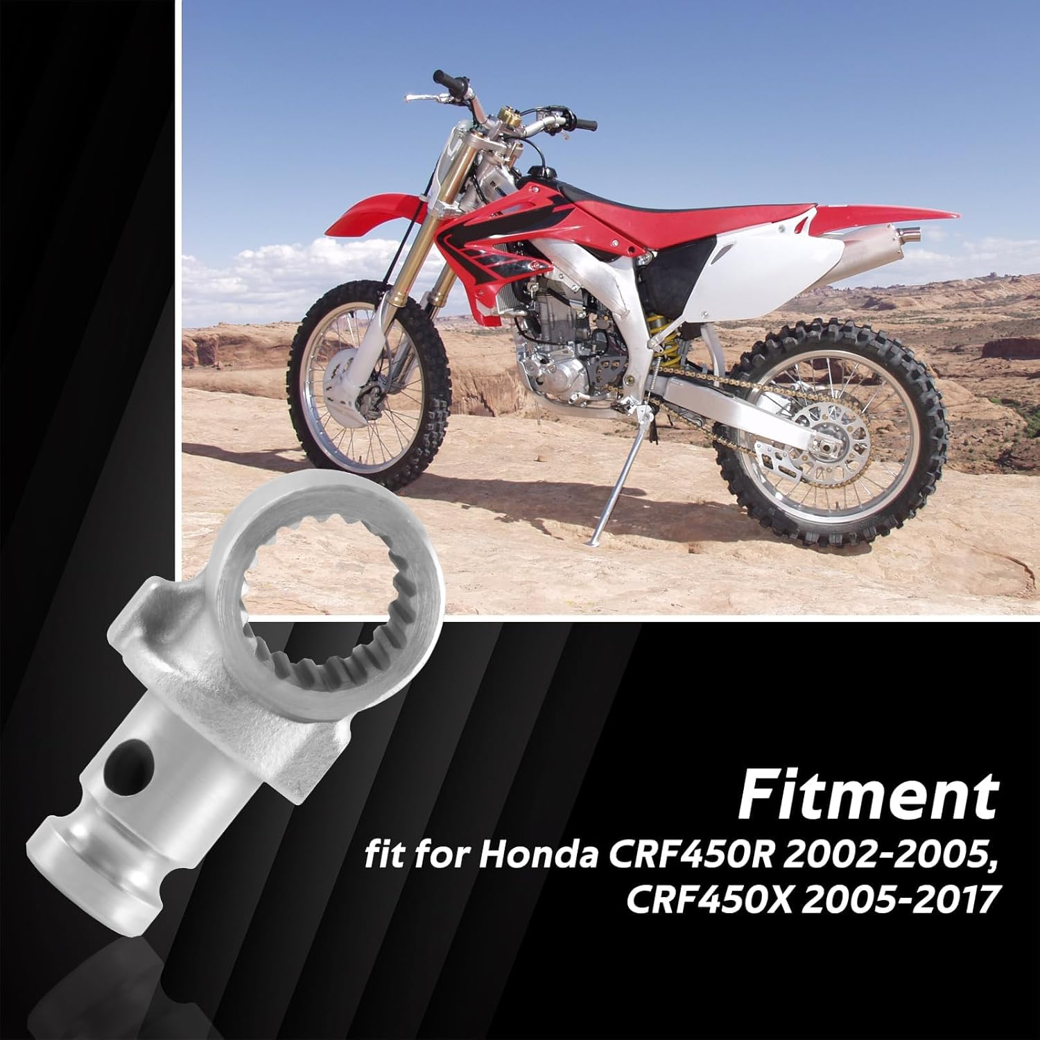 Joint Kick Arm，Kick Starter Joint Knuckle Compatible with Honda CRF450R 2002-2005，CRF450X 2005-2017 Replace# 28302-MEB-671 image number 2