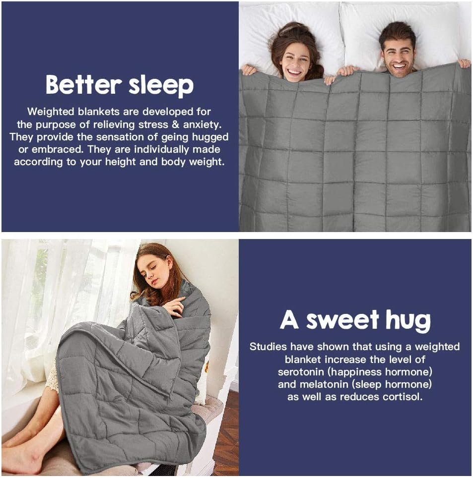 LUXOR Microfibre Weighted Blanket, Machine Washable Winter Blankets for Adults (4.5KG (104X152Cm), Navy) image number 1