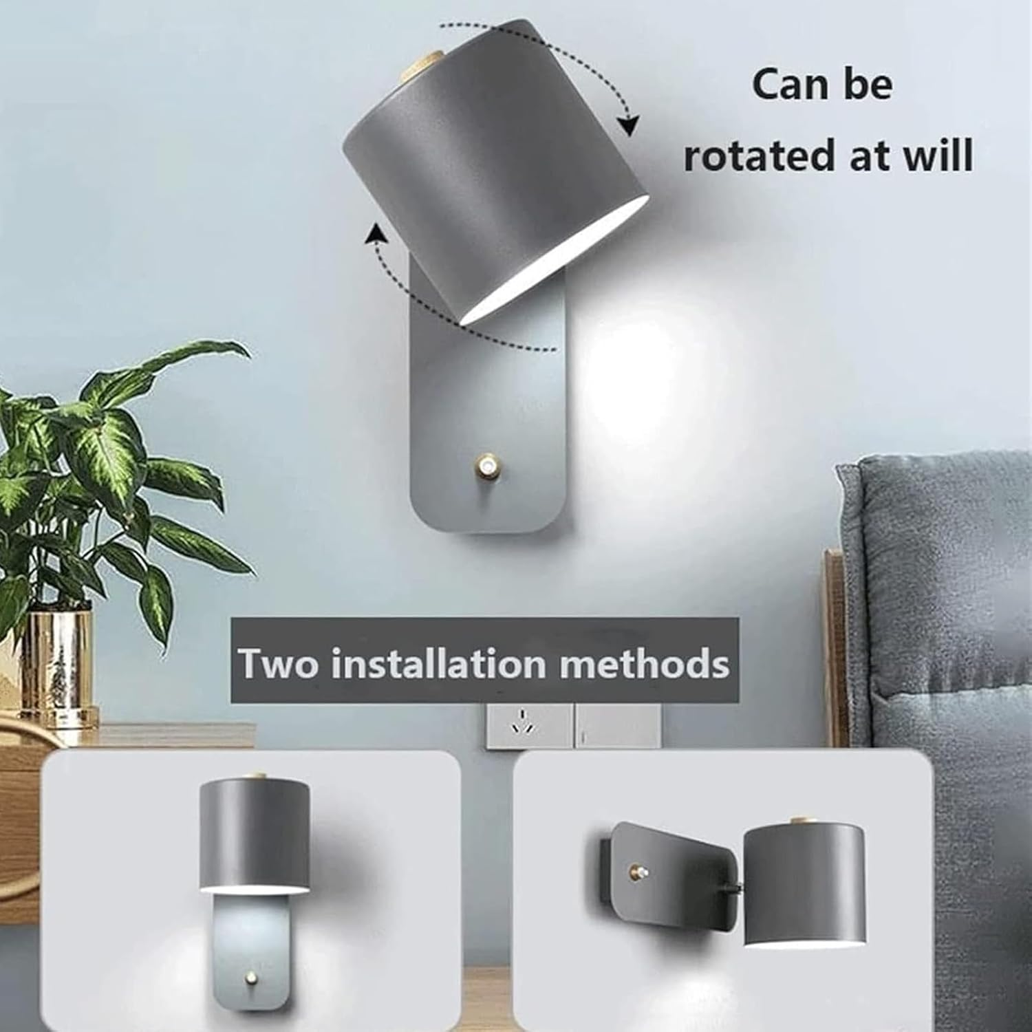 LED Outdoor Wall Light IP65 Waterproof Long Wall Lamp Black Minimalist Exterior Wall Sconce Aluminum outside Indoor for Gardens Villa Stairs Patio Garage Living Room (Natural Light,41Cm) XXZ image number 5