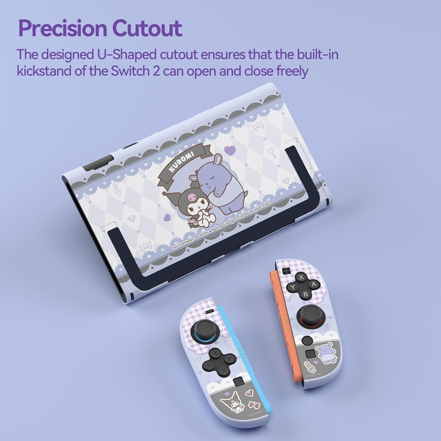 Kuitmor Dockable PC Protective Case Compatible with Switch 2 Model 2025, All-Round Protection Hard Protective Shell for Switch 2 2025 Accessories - KLM