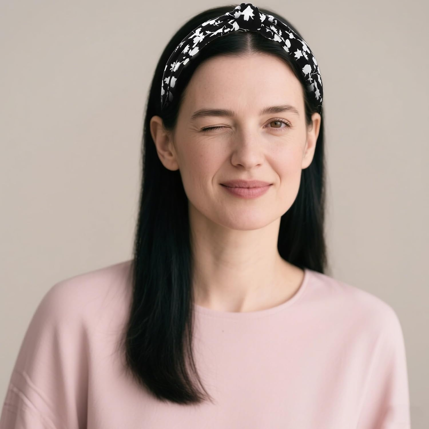 EXIPSAT Women'S Headband Set, Wide Headband & Hair Band, Colourful Hair Accessories with Wrap Look for Women, Pack of 2 image number 4