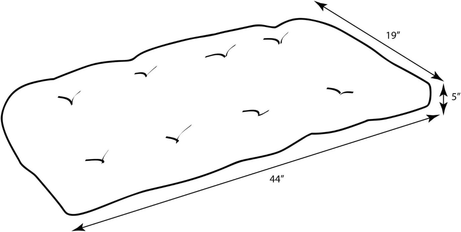 Pillow Perfect Indoor/Outdoor Taupe Textured Solid Wicker Loveseat Cushion image number 3