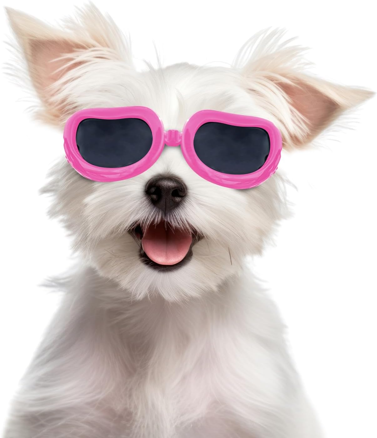 Dog Goggles - Small Dog Sunglasses Waterproof Windproof UV Protection for Doggy Puppy Cat - Black