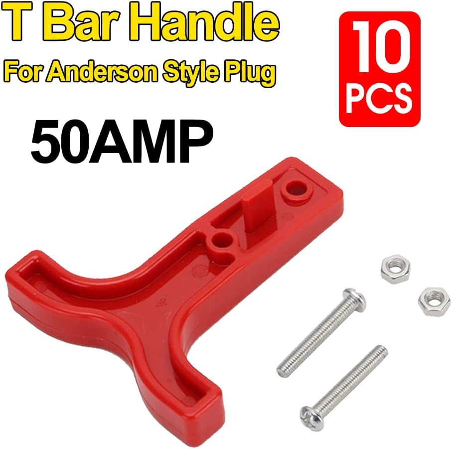 10X Red T Bar Handle for Anderson Style Plug Connectors Tool 50AMP 12-24V 6AWG image number 3
