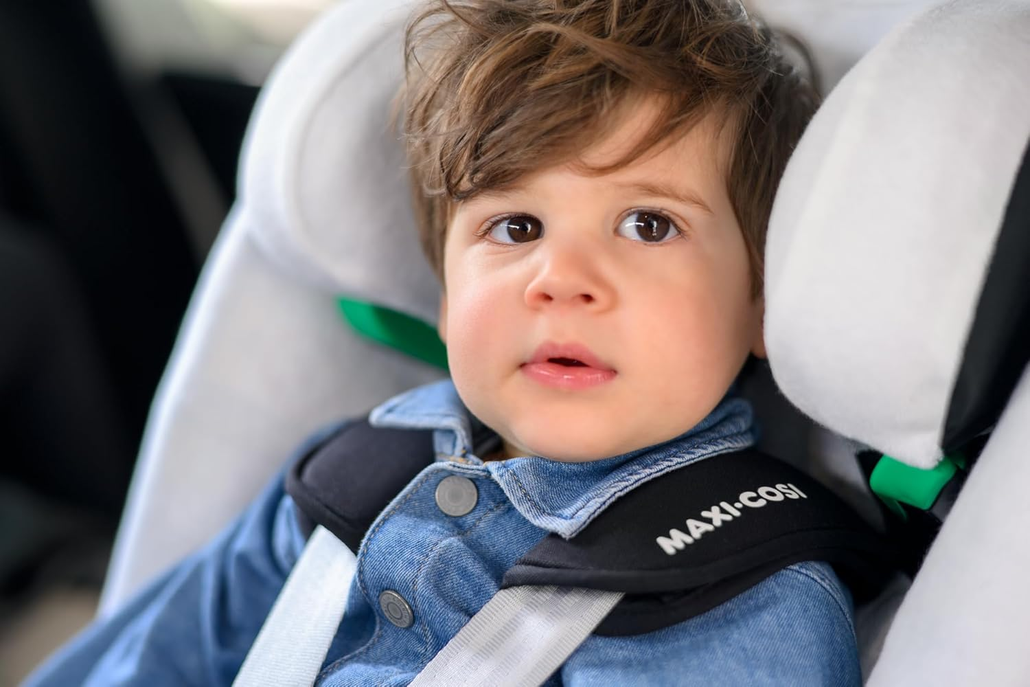 Maxi-Cosi Organic Cotton Car Seat Cover for Emerald 360 S, Baby Car Seat Cover, Soft, Breathable and Moisture-Absorbing Material, Machine Washable, Natural White