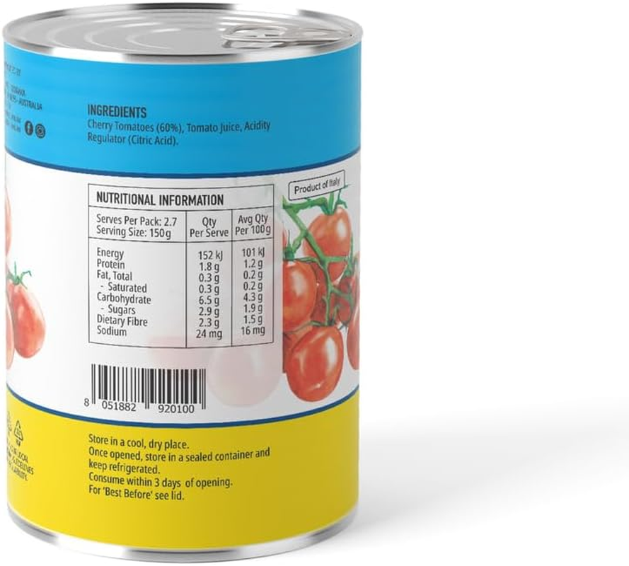 LA BELLA SAN MARZANO ITALIAN CHERRY TOMATOES 12X400GM