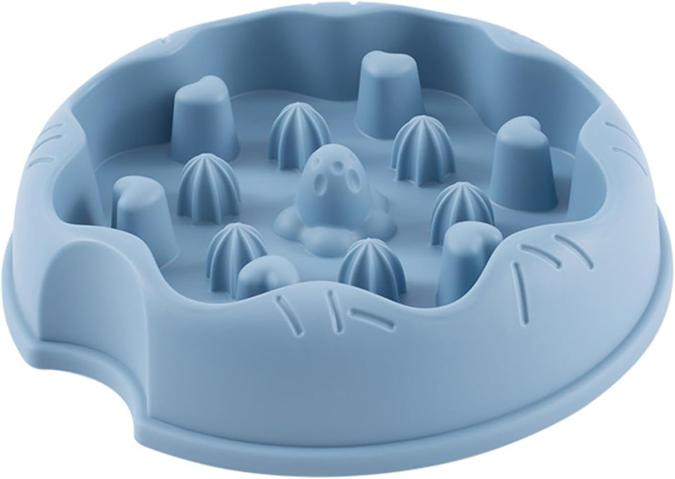 Cat Slow Feeder Bowl | Slow Eating Pet Bowl Dogs and Cats Bowl | Slow Feeder Bowl Healthy Eating Diet Cat Puzzle Feeder for Small, Medium and Large Pets Helves