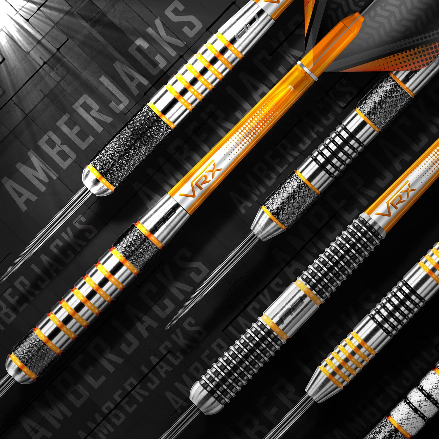 RED DRAGON Amberjack 21G, 22G, 23G, 24G or 25G Tungsten Darts Set with Flights and Stems image number 2