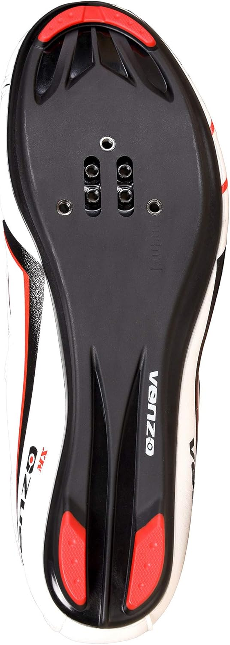 Venzo Bicycle Men'S Road Cycling Riding Shoes - 3 Straps- Compatible with Peloton Shimano SPD & Look ARC Delta - Perfect for Indoor Indoor Road Racing Bikes Black image number 1