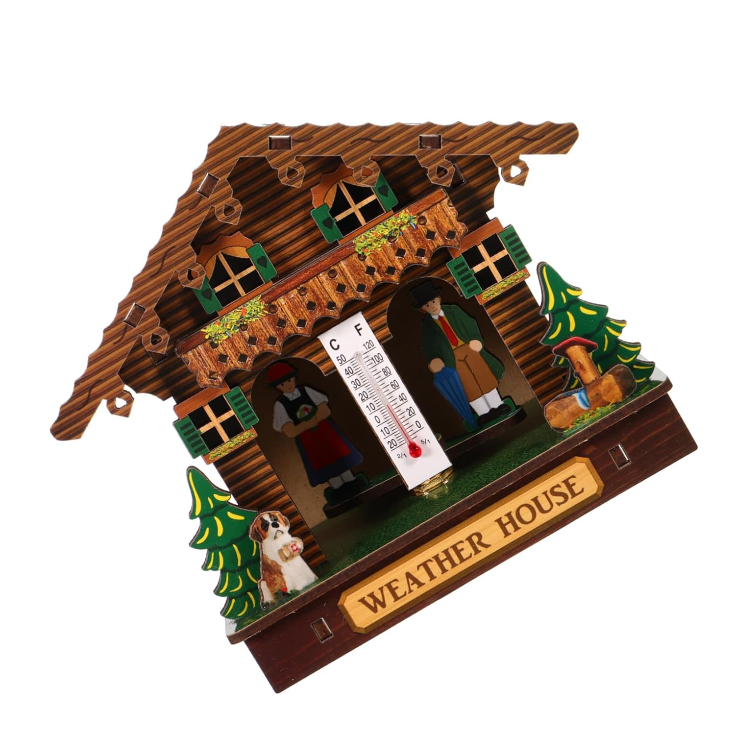 UKCOCO Wall Mounted Weather Station Indoor Climate Gauge Thermometer Hygrometer and Barometer for Accurate Temperature and Humidity Monitoring in Home and Garden image number 3