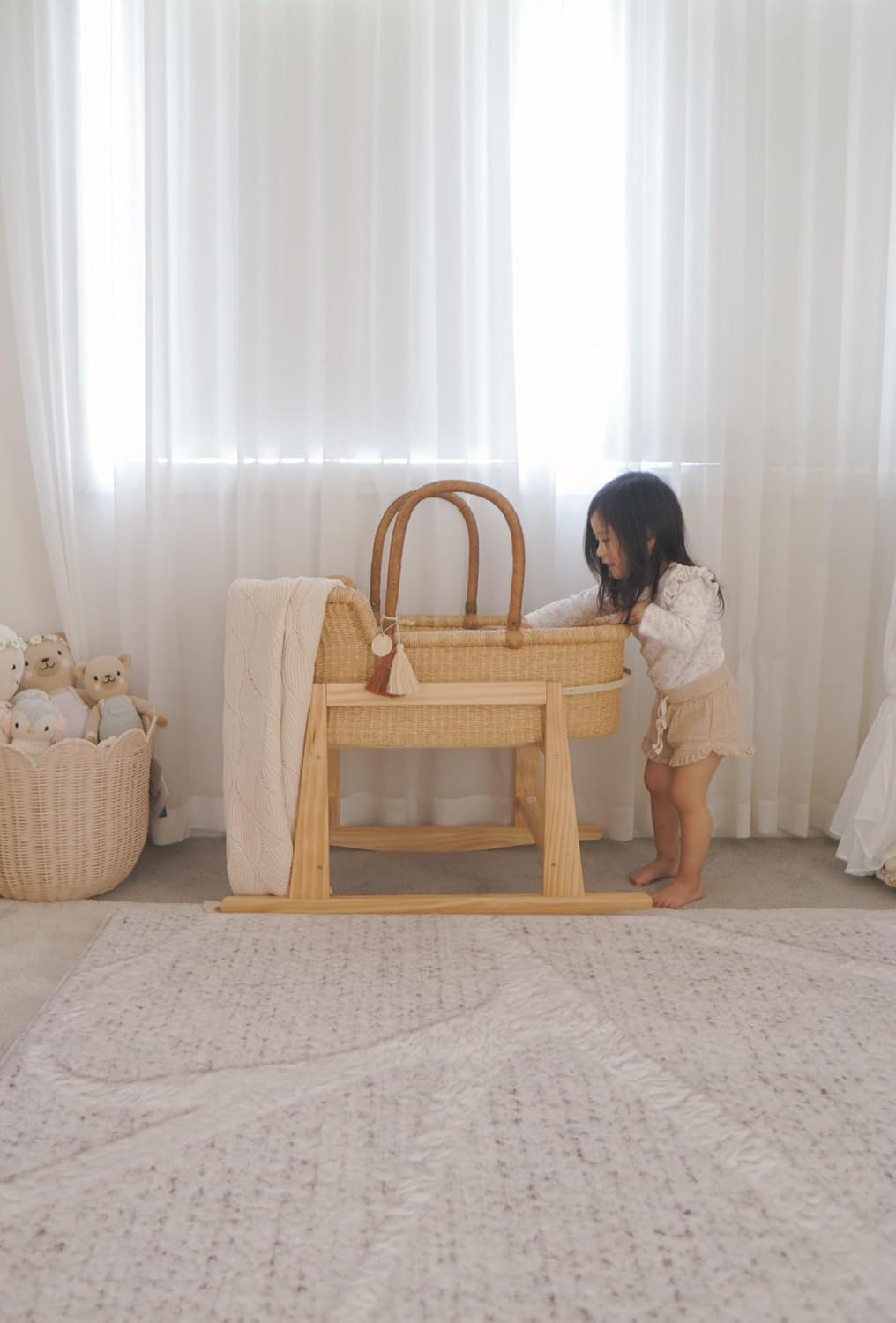 Play Rug - Plush Premium Quality High Density Foam & Mink Blend | Soft, Elegant Play Mat for Babies, Toddlers & Family Spaces (Gener&ouml;s 200&times;150 Cm) (Coastal) image number 3