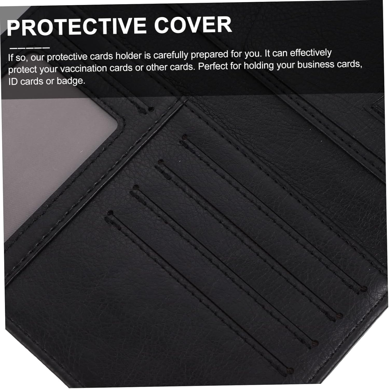 VALICLUD Passport Bag RFID Cards Protector Passport Holder Cards Cover Travel Wallet Holder for Airport Trip - Dark Grey image number 6