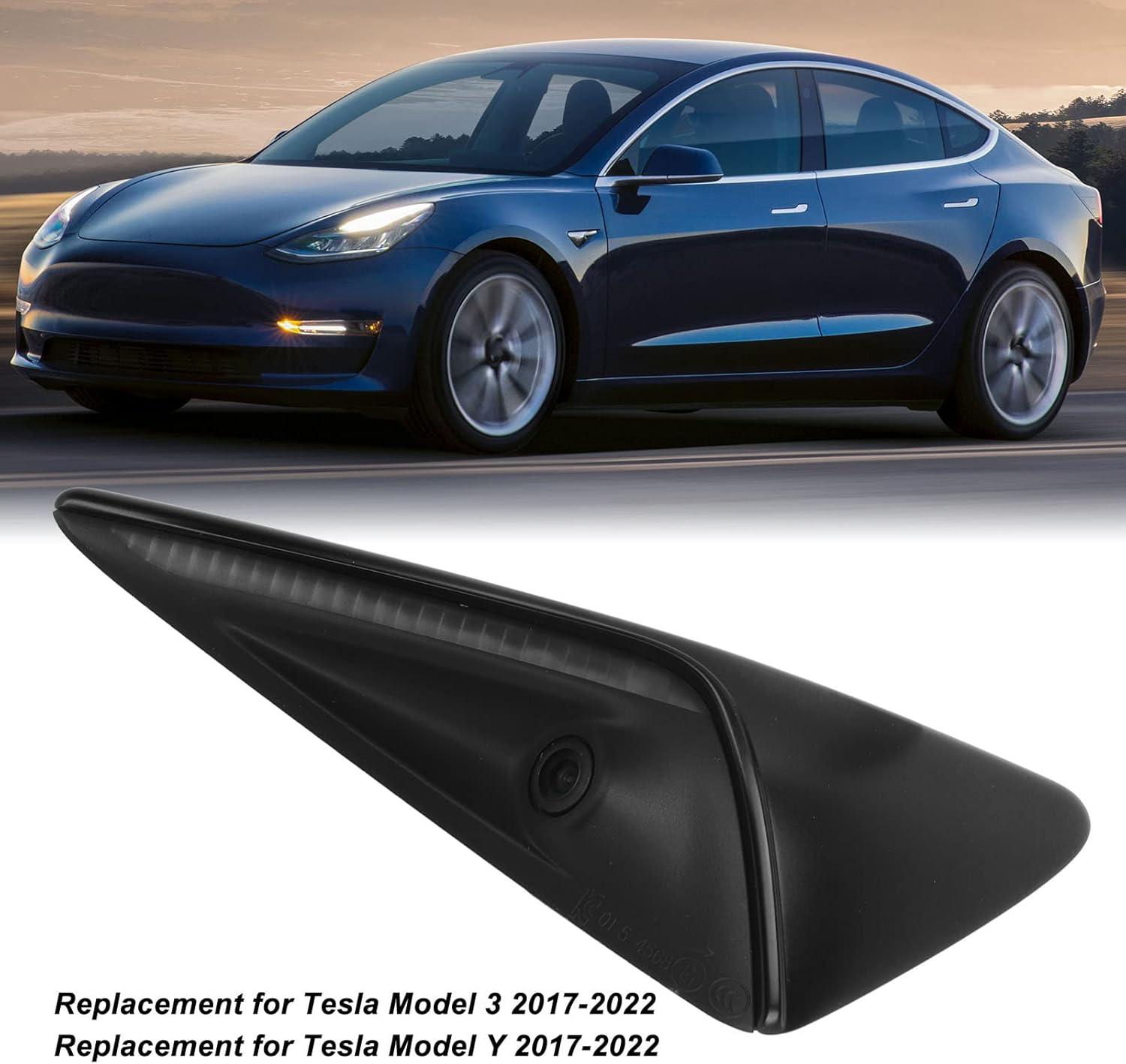 Front Right Side Camera 1125107‑50‑G Replacement for Model Y 2017‑2022, Stable ABS Material, Direct Replacement, for Car image number 2